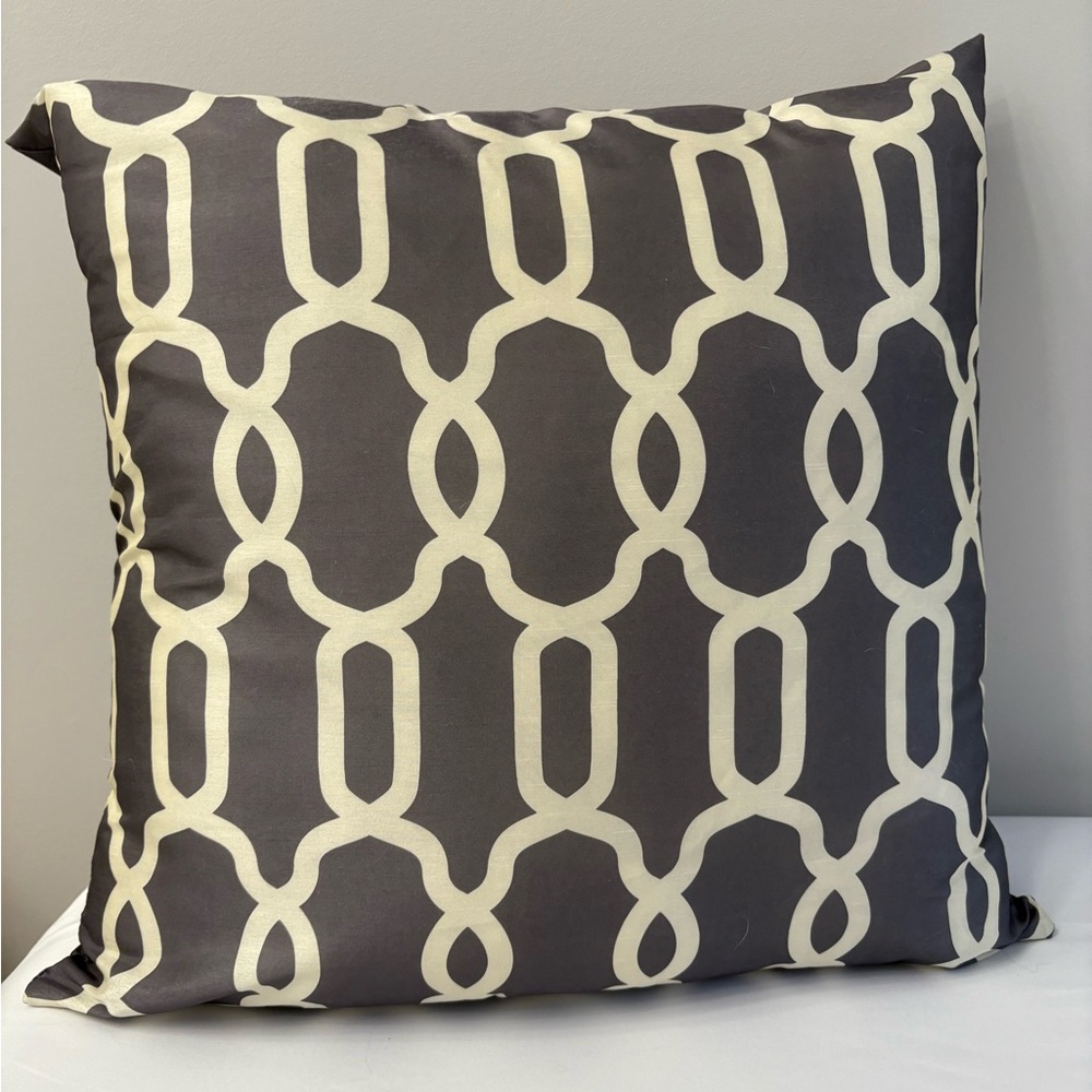 EUC Urban Barn Gray and Cream Geometric Throw Pillow Covers